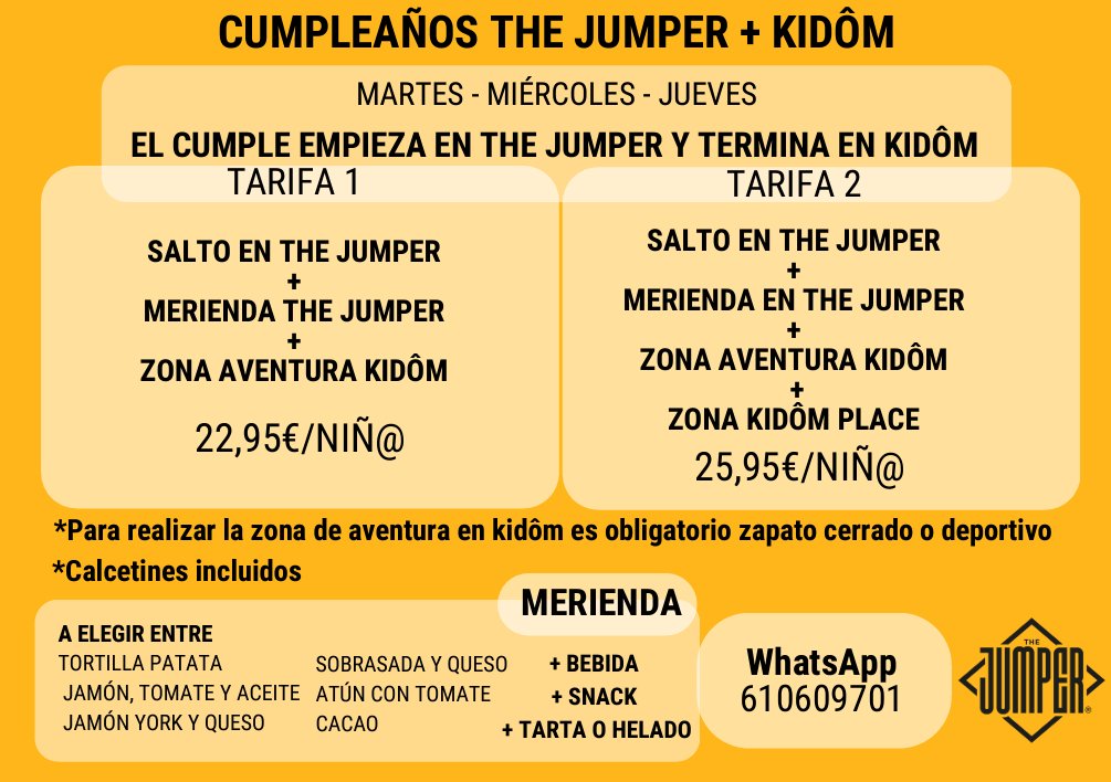 Oferta mixta TheJumer+Kidom